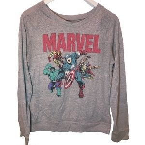 Gray Marvel Top